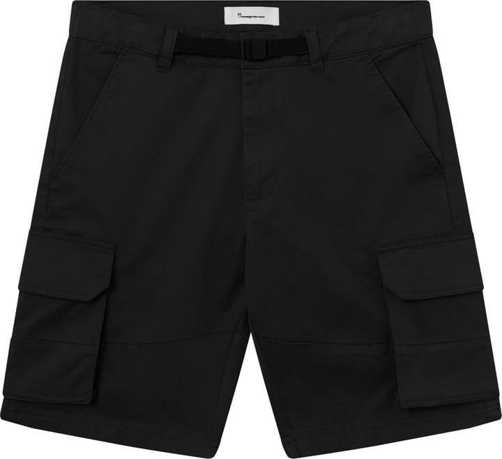 Men's Cargo Stretched Twill Shorts  Black Jet Knowledge Cotton Apparel