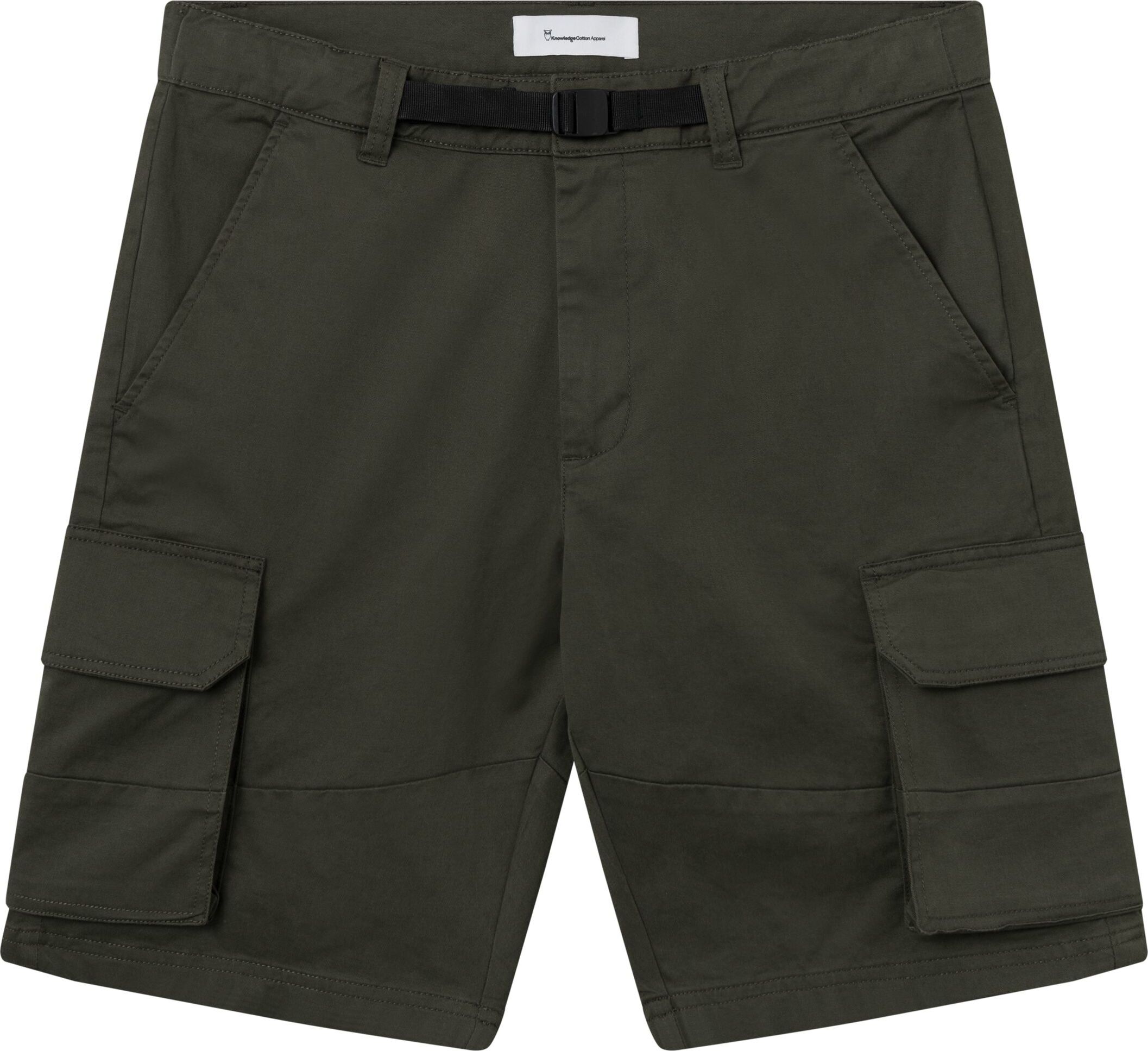 Knowledge Cotton Apparel Knowledge Cotton Apparel Men's Cargo Stretched Twill Shorts  Forrest Night 29, Forrest Night