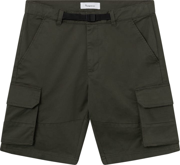 Men's Cargo Stretched Twill Shorts  Forrest Night Knowledge Cotton Apparel