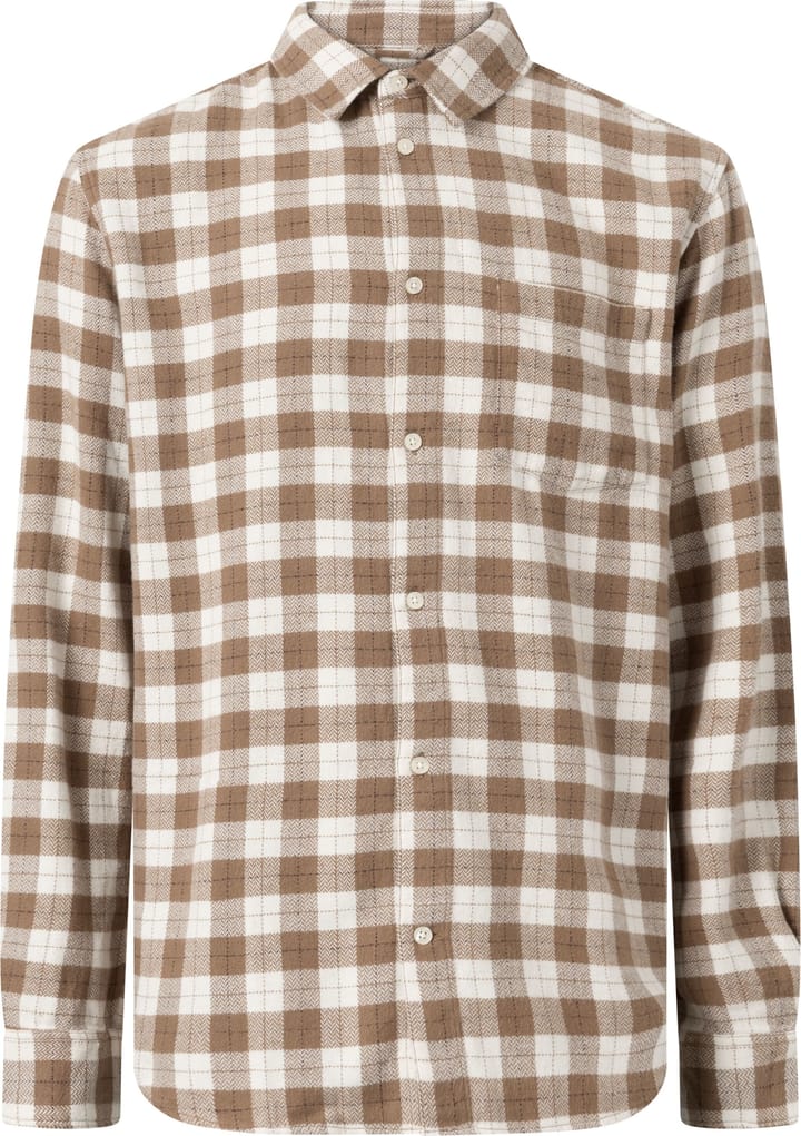 Knowledge Cotton Apparel Men's Loose Fit Checkered Shirt Beige Check Knowledge Cotton Apparel Knowledge Cotton Apparel Men's Loose Fit Checkered Shirt Beige Check Knowledge Cotton Apparel