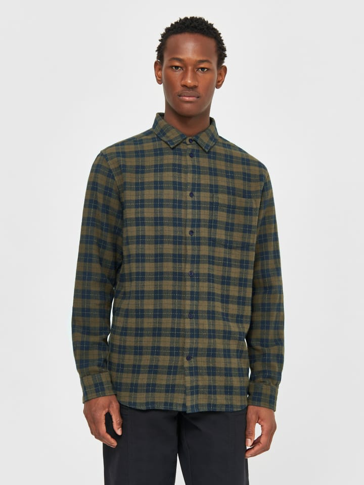 Knowledge Cotton Apparel Men's Loose Fit Checkered Shirt Green Check Knowledge Cotton Apparel Knowledge Cotton Apparel Men's Loose Fit Checkered Shirt Green Check Knowledge Cotton Apparel