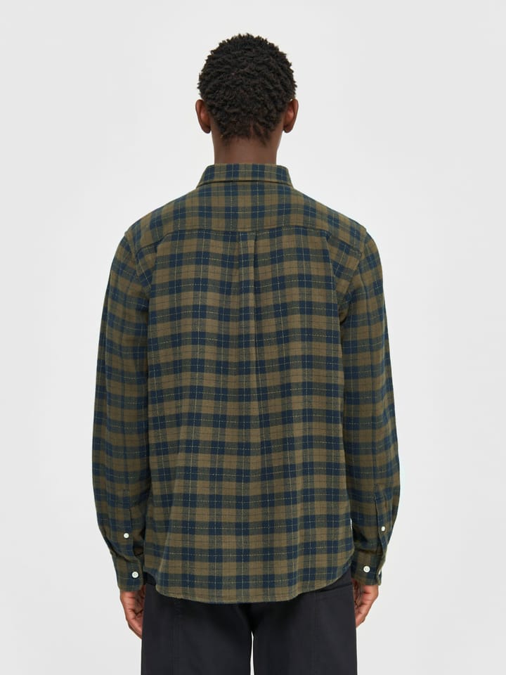 Knowledge Cotton Apparel Men's Loose Fit Checkered Shirt Green Check Knowledge Cotton Apparel Knowledge Cotton Apparel Men's Loose Fit Checkered Shirt Green Check Knowledge Cotton Apparel