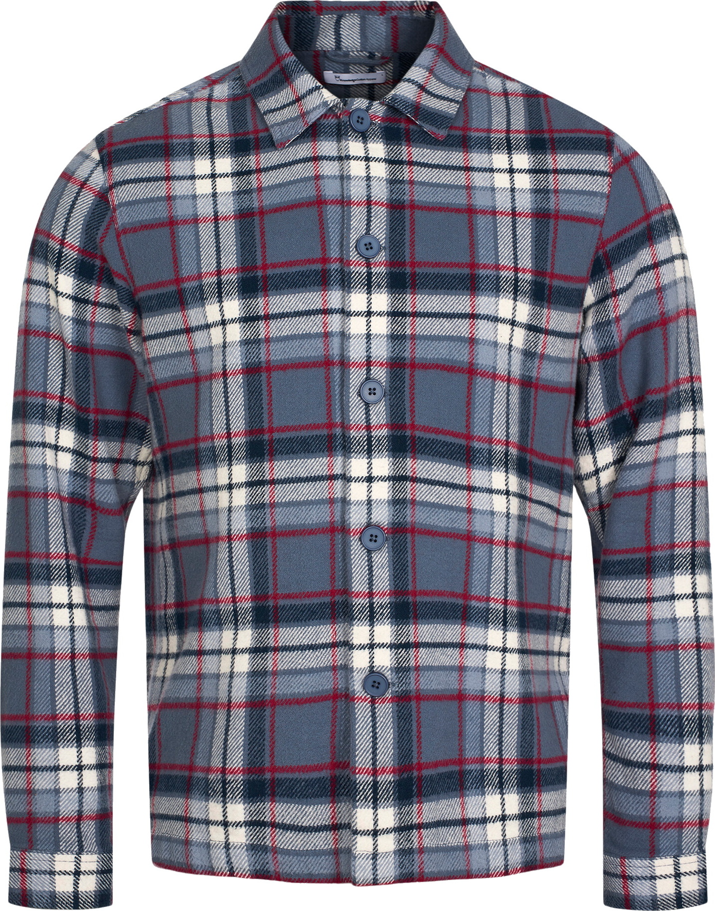 Men’s Big Checked Heavy Flannel Overshirt Forrest Night