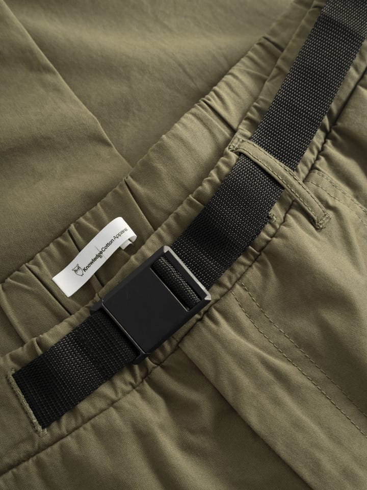 Knowledge Cotton Apparel Men's Birch Hybrid Twill Belt Cargo Pants Dark Olive Knowledge Cotton Apparel Knowledge Cotton Apparel Men's Birch Hybrid Twill Belt Cargo Pants Dark Olive Knowledge Cotton Apparel