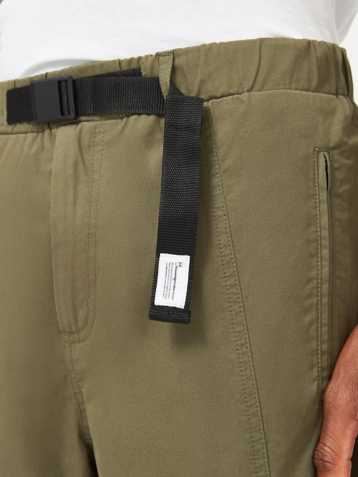 Knowledge Cotton Apparel Men's Birch Hybrid Twill Belt Cargo Pants Dark Olive Knowledge Cotton Apparel Knowledge Cotton Apparel Men's Birch Hybrid Twill Belt Cargo Pants Dark Olive Knowledge Cotton Apparel