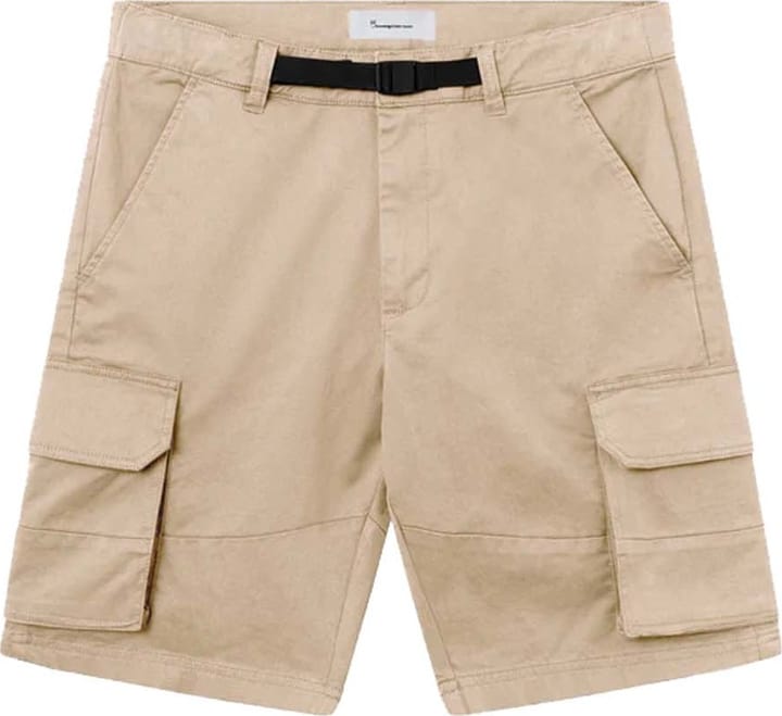 Men's Cargo Stretched Twill Shorts  Light Feather Gray Knowledge Cotton Apparel