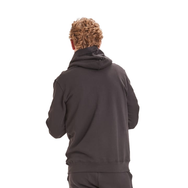 Knowledge Cotton Apparel Men's Elm Hood Basic Badge Sweat Black Jet Knowledge Cotton Apparel