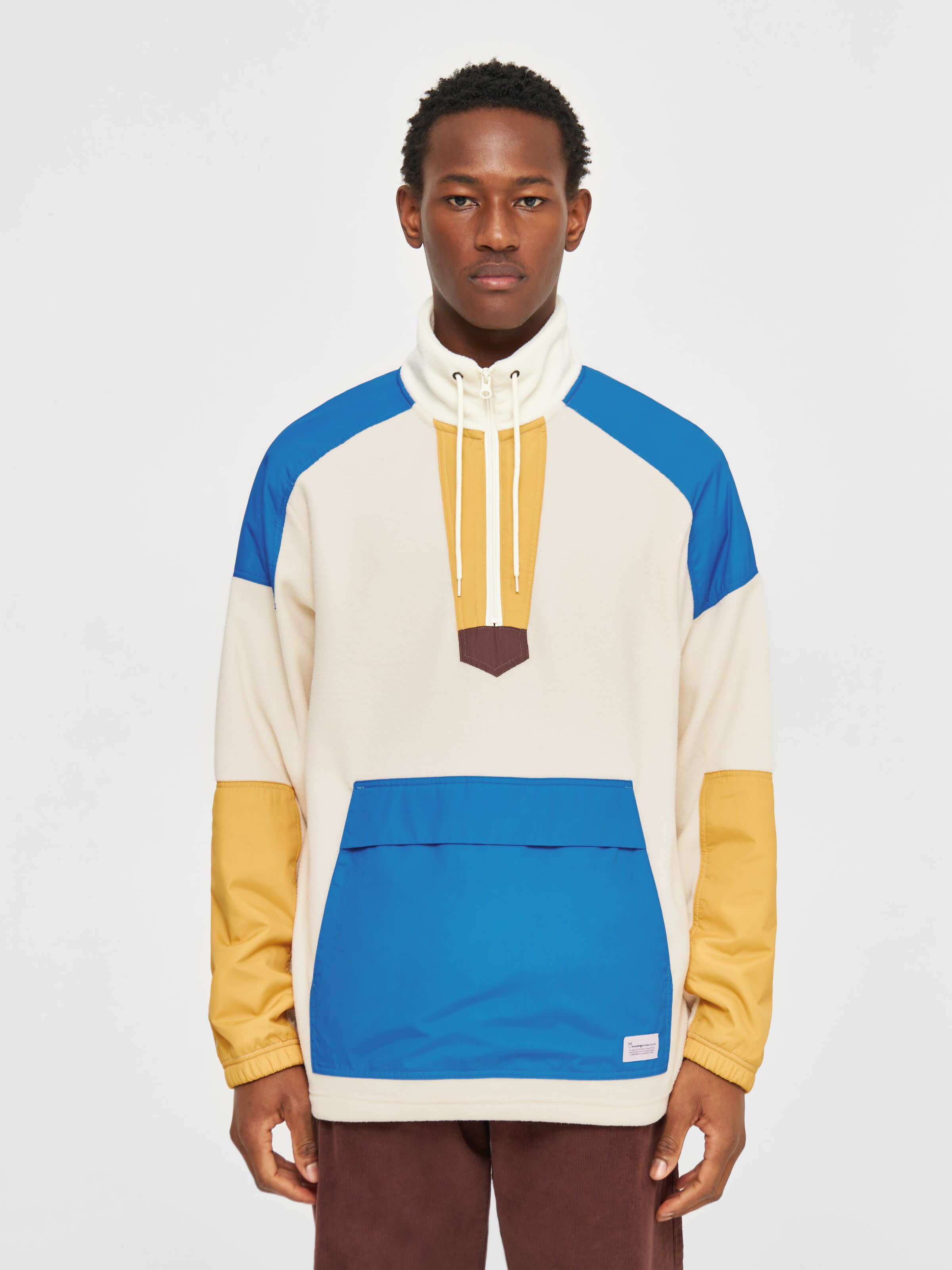 Knowledge cotton apparel top zip hoodie