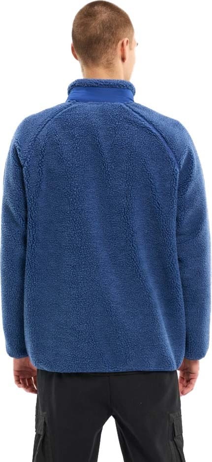 Men's Oversized Raglan Teddy Polyester Zip Sweat Limoges Knowledge Cotton Apparel