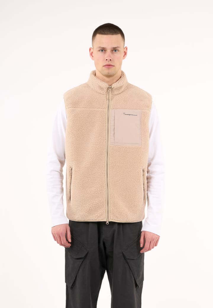 Knowledge Cotton Apparel Men's Teddy Fleece Vest  Item Colour Knowledge Cotton Apparel