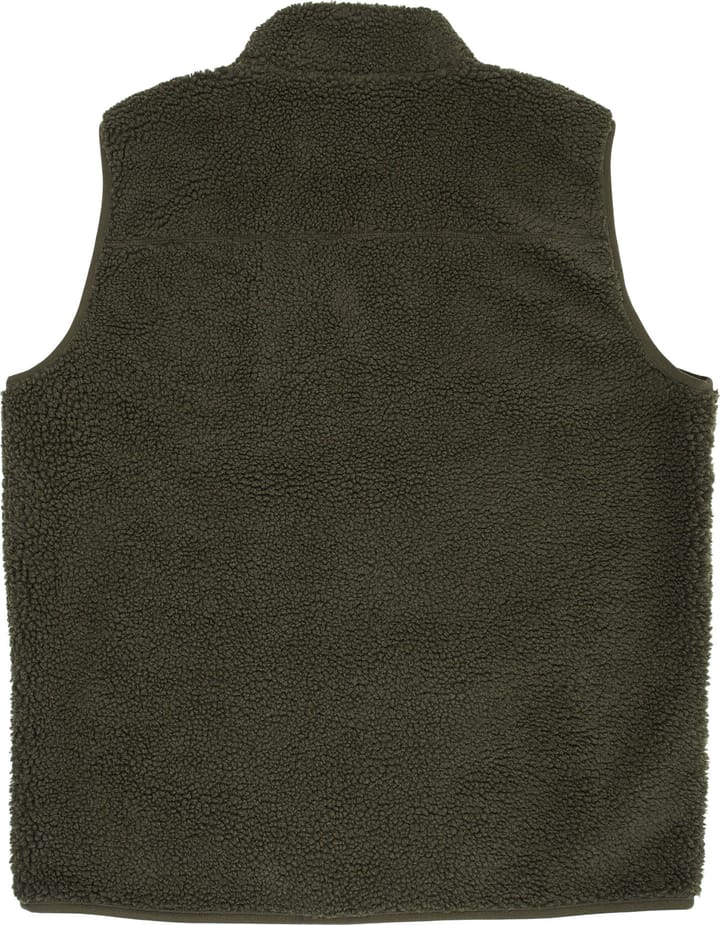 Knowledge Cotton Apparel Men's Teddy Fleece Vest  Forrest Night Knowledge Cotton Apparel