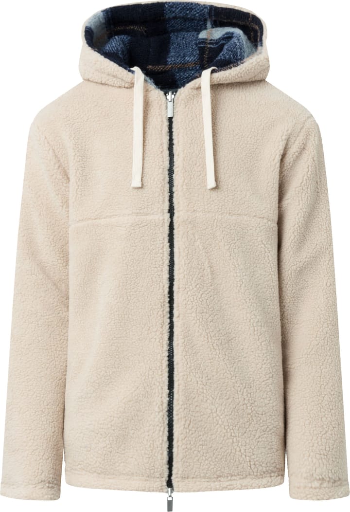 Knowledge Cotton Apparel Men's Teddy Reversable Zip Hood Jacket Blue Check Knowledge Cotton Apparel Knowledge Cotton Apparel Men's Teddy Reversable Zip Hood Jacket Blue Check Knowledge Cotton Apparel