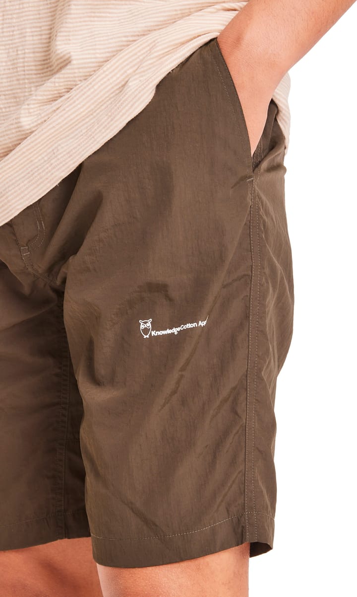 Knowledge Cotton Apparel Men's Trek Outdoor Light Packable Shorts Forrest Night Knowledge Cotton Apparel
