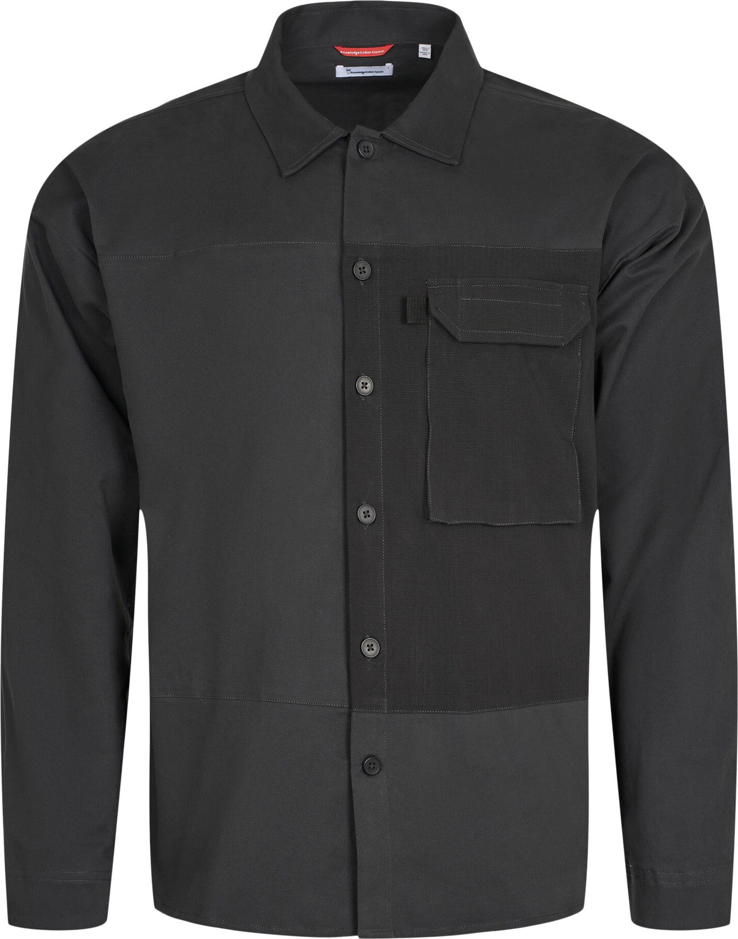 Men's Outdoor Twill Overshirt With Contrast Fabric Phantom