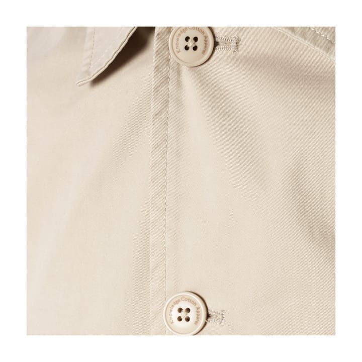 Pine Poplin Overshirt - Gots/Vegan Light Feather Gray Knowledge Cotton Apparel
