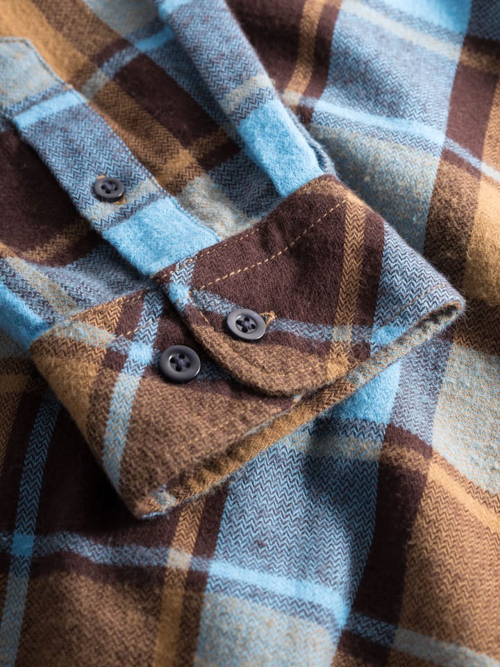 Knowledge Cotton Apparel Men's Regular Fit Checkered Shirt Brown Check Knowledge Cotton Apparel