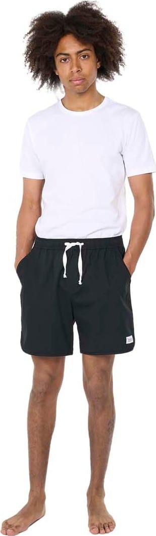 Men's Swim Shorts With Elastic Waist Black Jet Knowledge Cotton Apparel