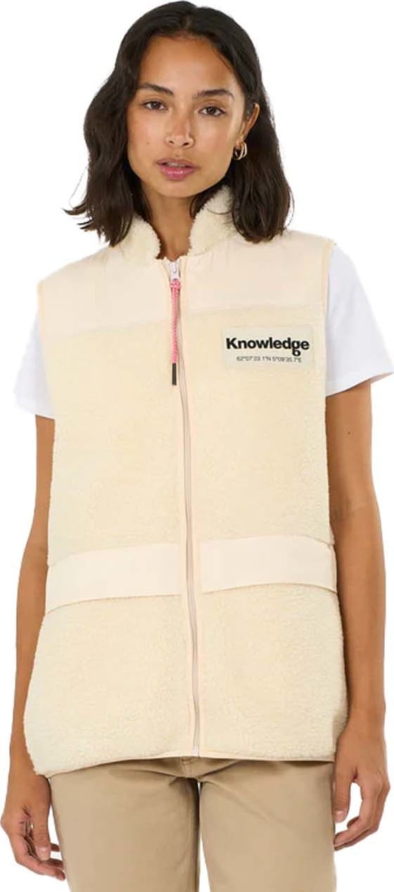 Women's Teddy Colorblock Vest  Buttercream Knowledge Cotton Apparel