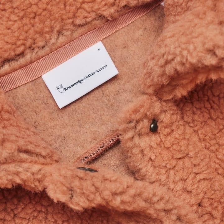 Knowledge Cotton Apparel Women's Betony Teddy Overshirt Terra Cotta Knowledge Cotton Apparel