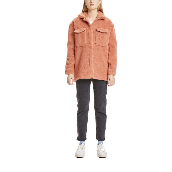 Knowledge Cotton Apparel Women's Betony Teddy Overshirt Terra Cotta Knowledge Cotton Apparel