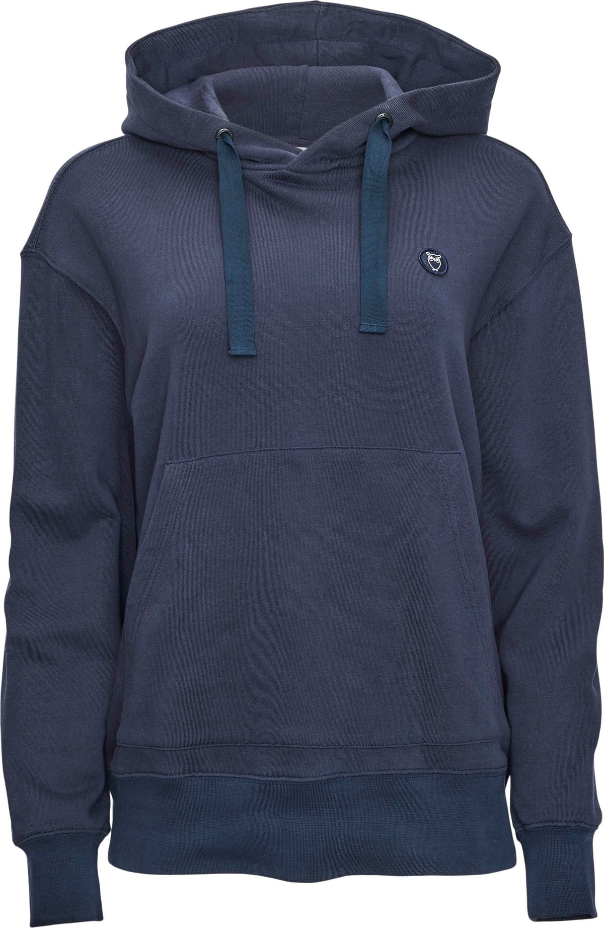 Knowledge Cotton Apparel Women's Daphne Basic Badge Hoodie Total Eclipse