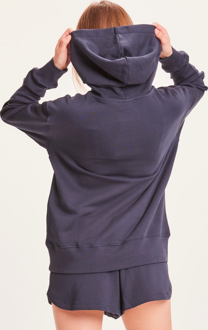 Knowledge Cotton Apparel Women's Daphne Basic Badge Hoodie Total Eclipse Knowledge Cotton Apparel