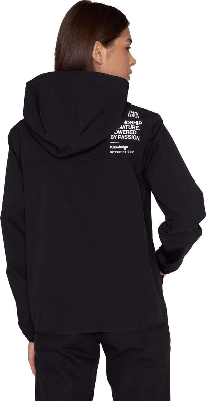 Knowledge Cotton Apparel Women's Stretchy Ribstop Trail Jacket Black Jet Knowledge Cotton Apparel