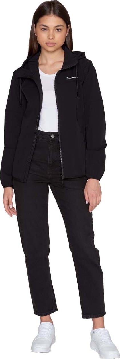 Knowledge Cotton Apparel Women's Stretchy Ribstop Trail Jacket Black Jet Knowledge Cotton Apparel