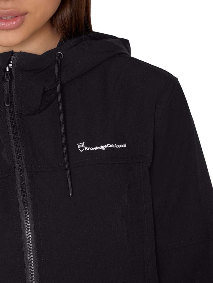 Knowledge Cotton Apparel Women's Stretchy Ribstop Trail Jacket Black Jet Knowledge Cotton Apparel