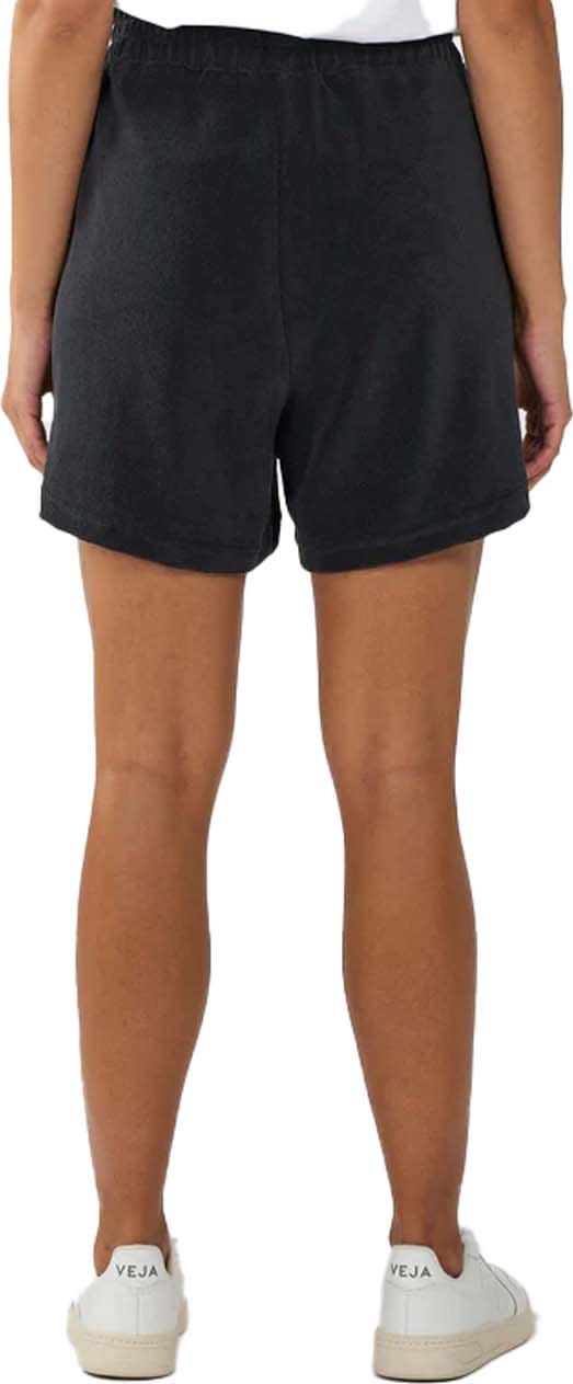 Knowledge Cotton Apparel Women's Terry Elastic Waist Shorts  Black Jet Knowledge Cotton Apparel