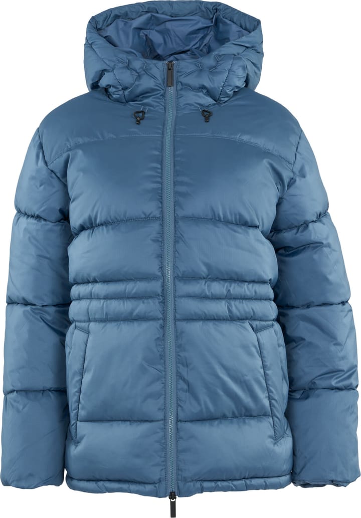 Knowledge Cotton Apparel Women's Thermore™ Short Puffer Jacket Thermoactive™ China Blue Knowledge Cotton Apparel