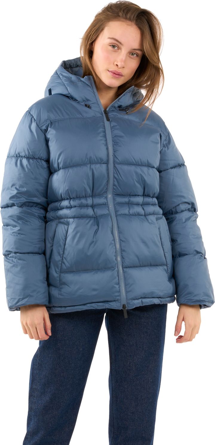 Knowledge Cotton Apparel Women's Thermore™ Short Puffer Jacket Thermoactive™ China Blue Knowledge Cotton Apparel