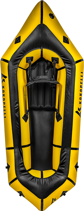 Rogue Packraft R-Deck Yellow Kokopelli