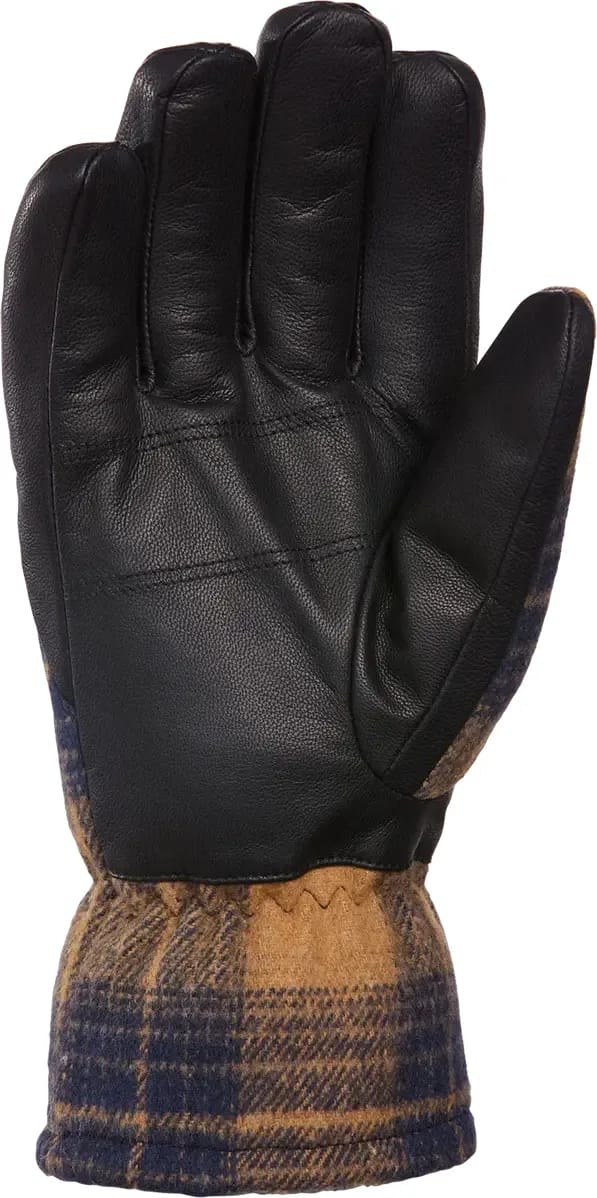 Kombi Men's Lumberjack Wool Blend Gloves Brown Tartan Kombi