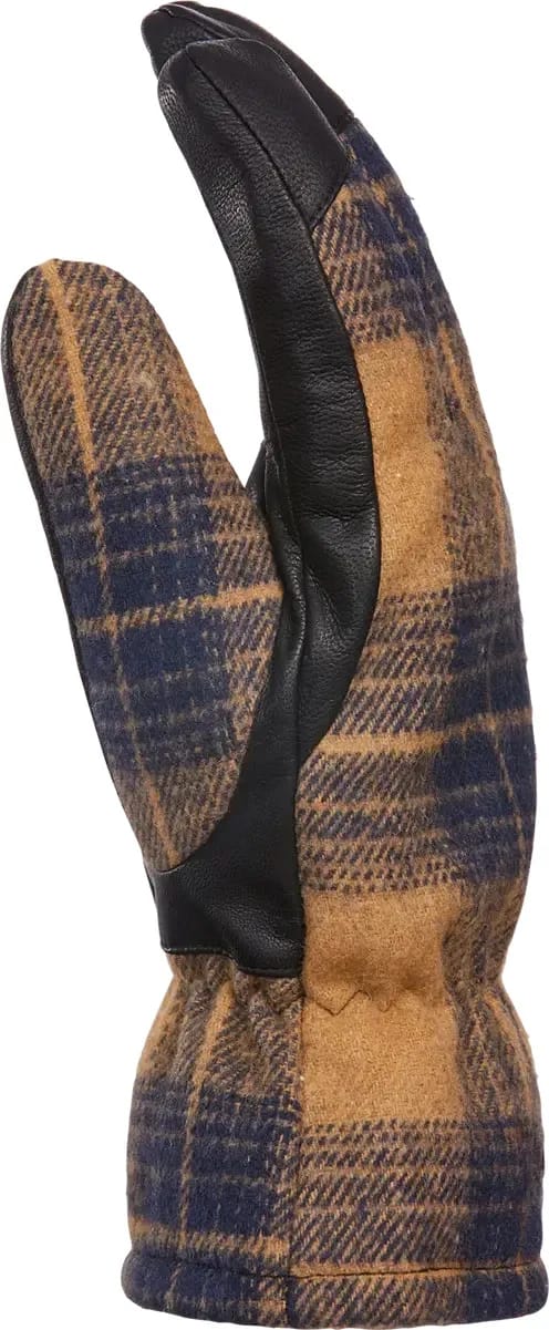 Kombi Men's Lumberjack Wool Blend Gloves Brown Tartan Kombi