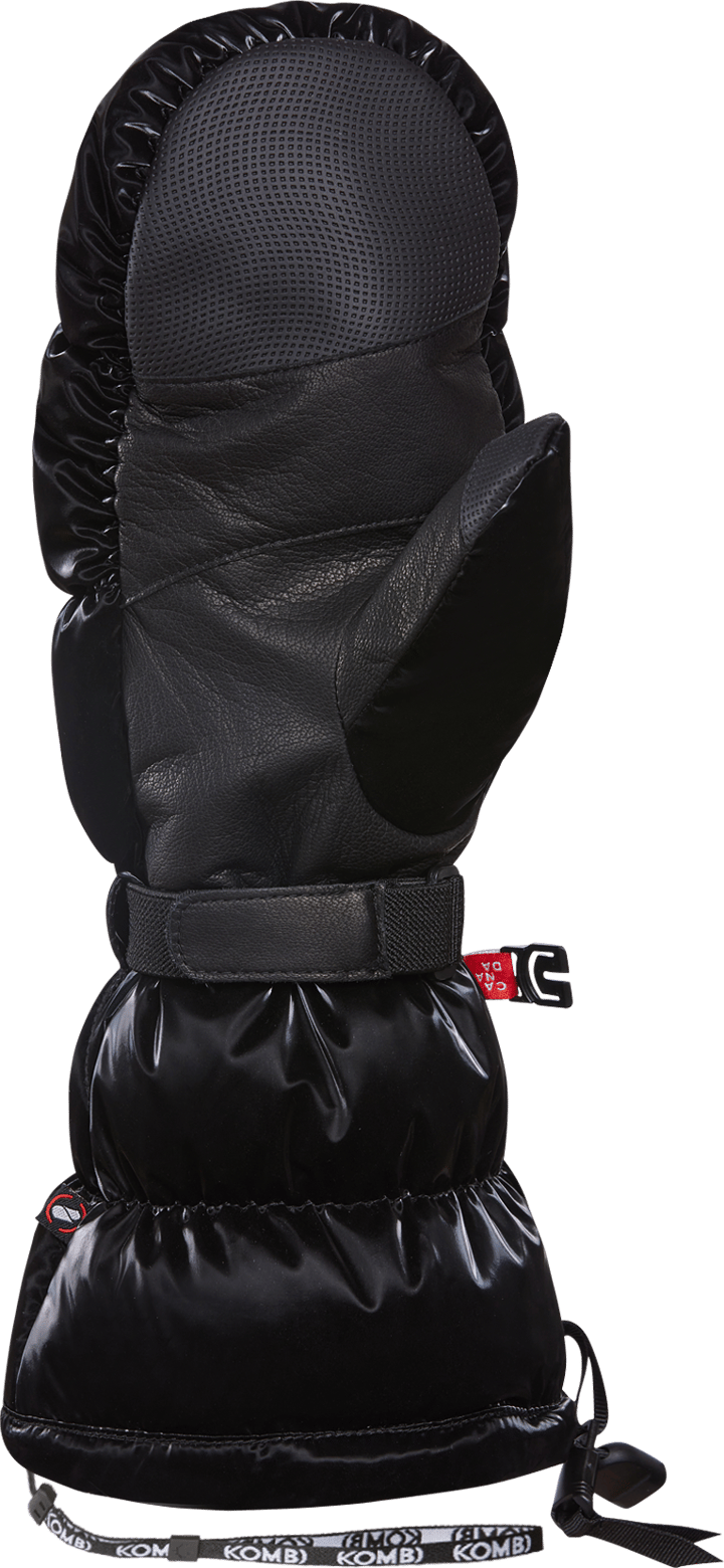 Women's Snazzy Ethical Goose Down Mittens Black Kombi