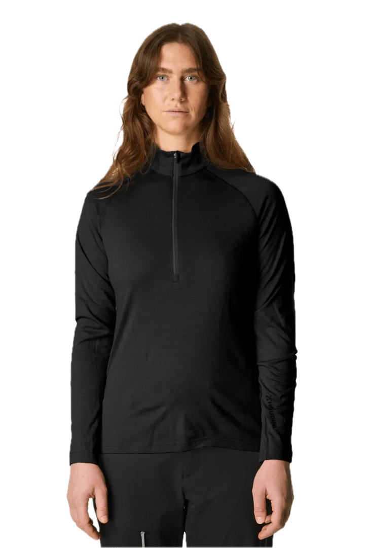 Houdini W'S Puremerino Half Zip True Black Houdini Sportswear