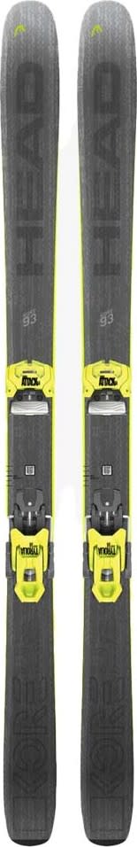 Head Kore 93 Yellow/anthracite Alpinskidor 177