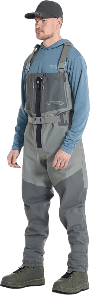 Vision Koski Zip Waders Grey Vision