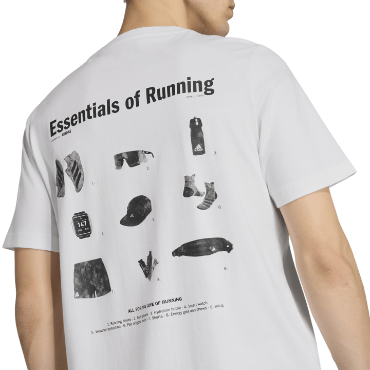 Adidas Men's Run Ess G Tee White Adidas