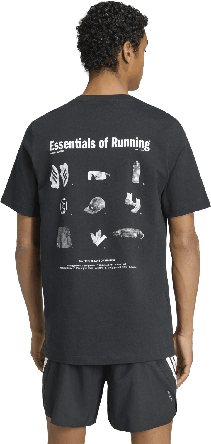 Adidas Men's Run Ess G Tee Black Adidas
