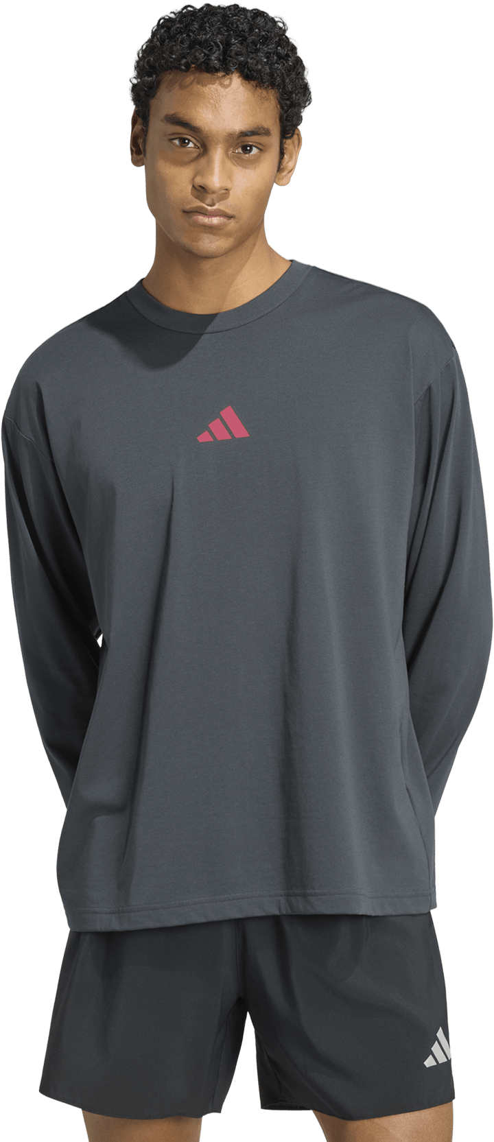 Adidas Unisex Running State of Mind Graphic Long Sleeve T-shirt Carbon/soltur Adidas