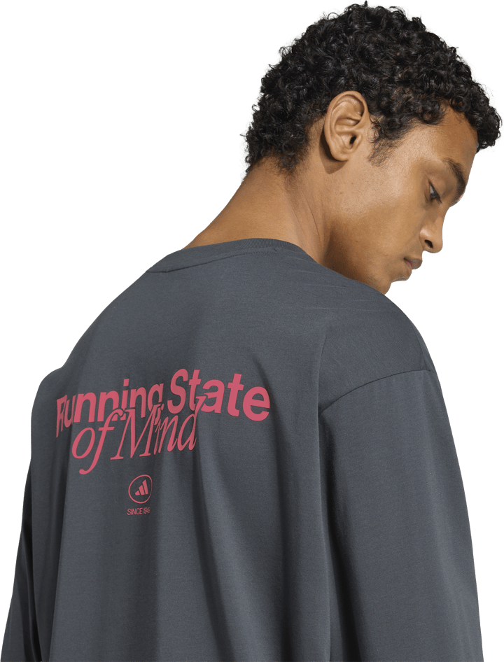 Adidas Unisex Running State of Mind Graphic Long Sleeve T-shirt Carbon/soltur Adidas