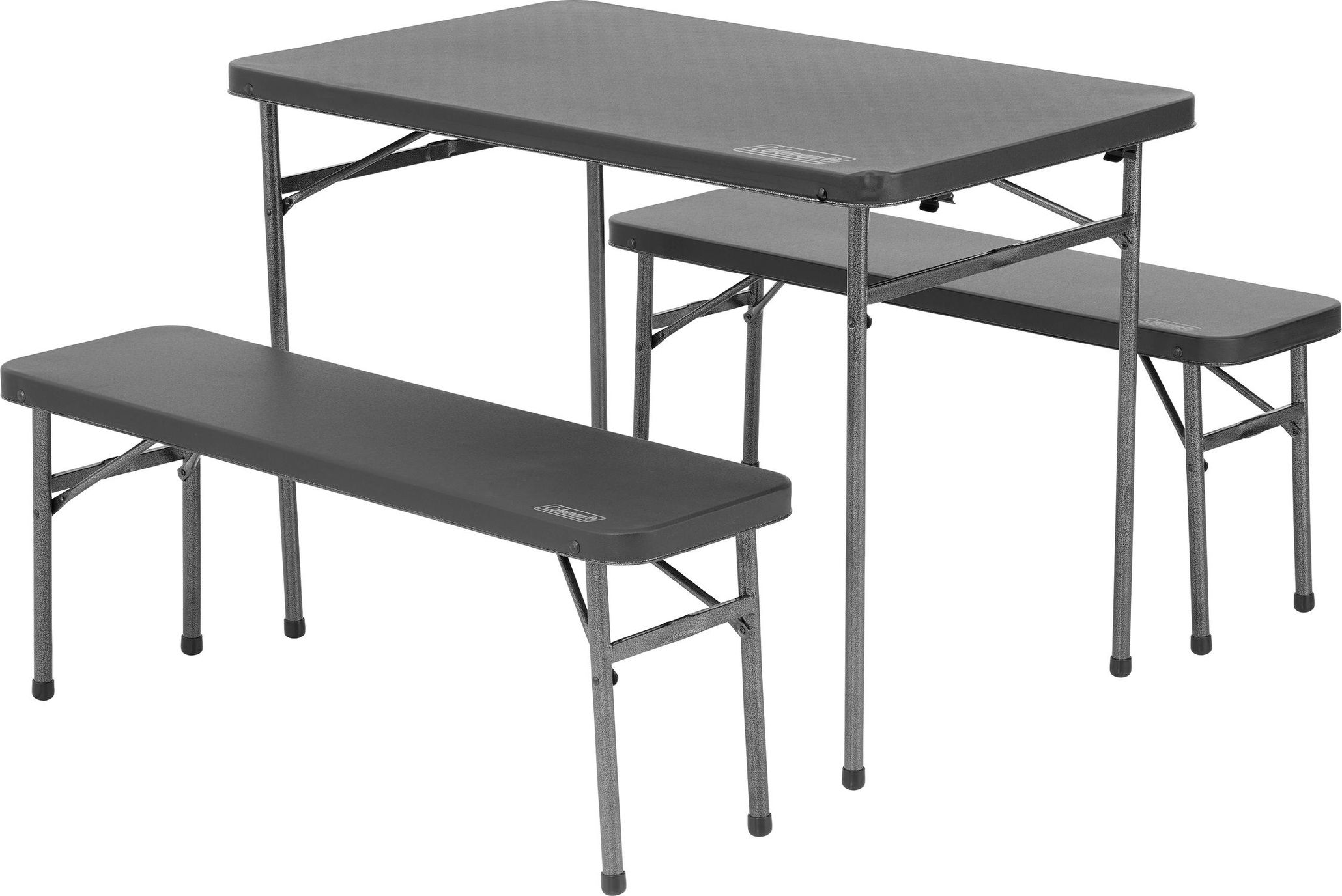 Coleman 4 P Packaway Table & Bench Set Black | Buy Coleman 4 P
