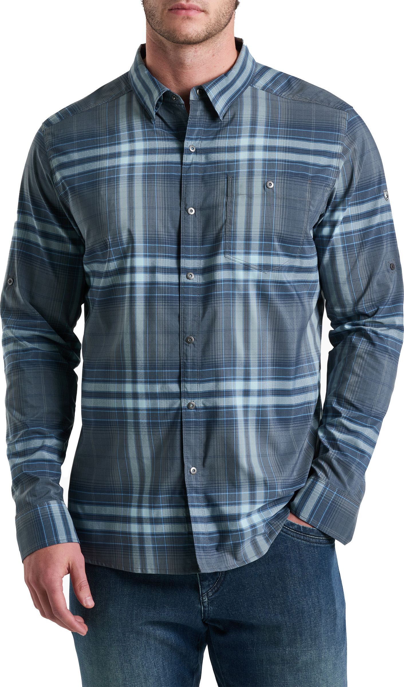 Kühl Men's Response Lite Longsleeve Charcoal Blue