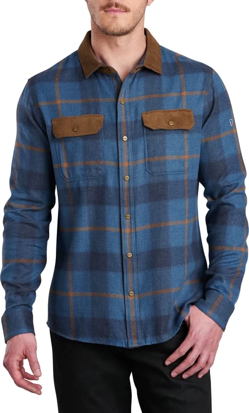 Men's Khaos Flannel Shirt Blue Copper Kühl