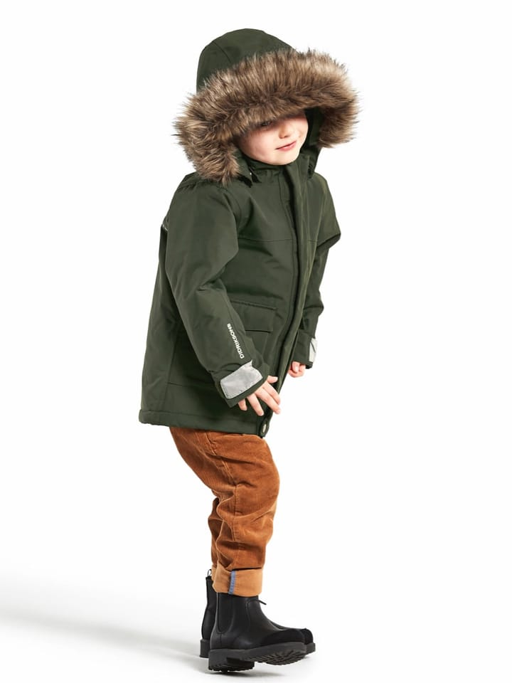 Didriksons Kids' Kure Parka 4 Deep Green Didriksons Didriksons Kids' Kure Parka 4 Deep Green Didriksons