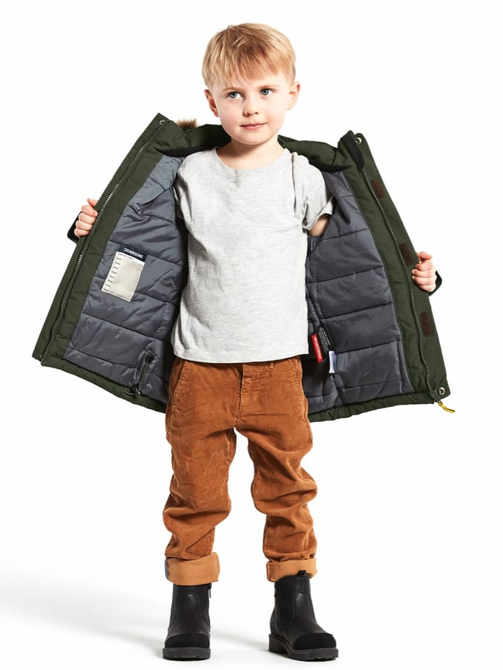 Didriksons Kids' Kure Parka 4 Deep Green Didriksons