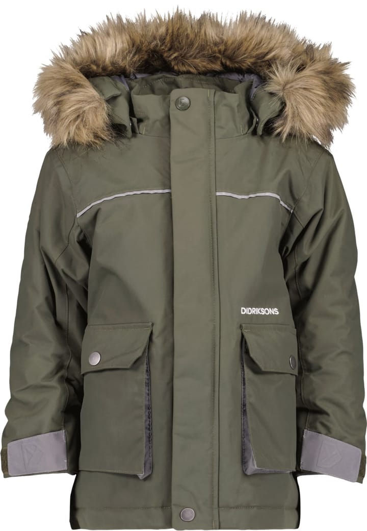 Didriksons Kure Kids Parka 6 Deep Green Didriksons