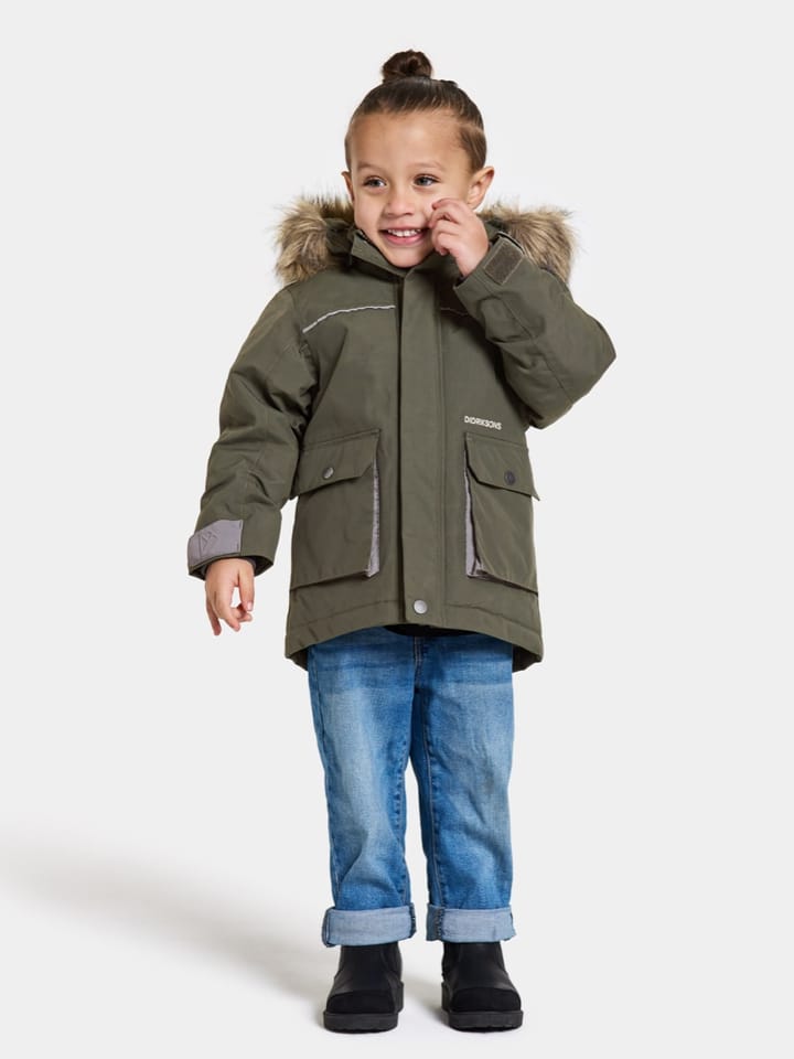 Didriksons Kids' Kure Parka 6 Deep Green Didriksons Didriksons Kids' Kure Parka 6 Deep Green Didriksons